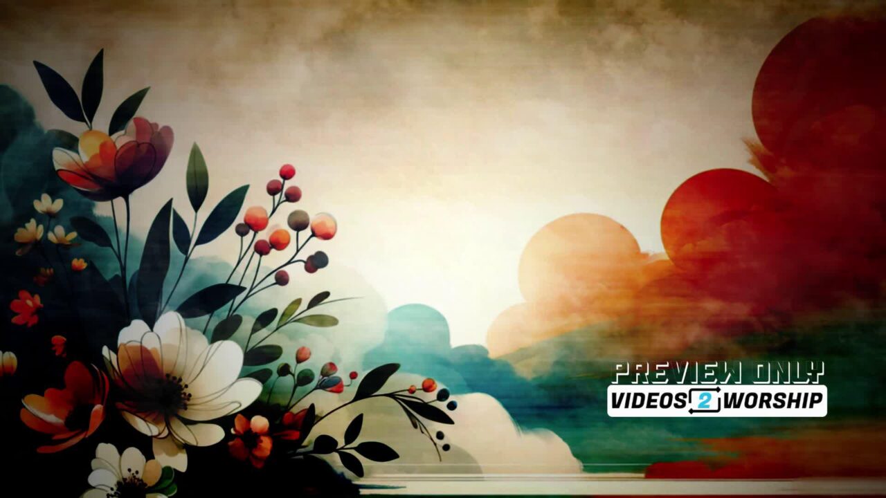 Abstract Floral Motion Loop For Mother's Day