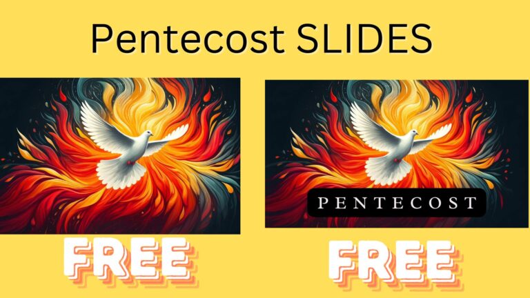 Read more about the article Free Pentecost Slides: Dove And Flames