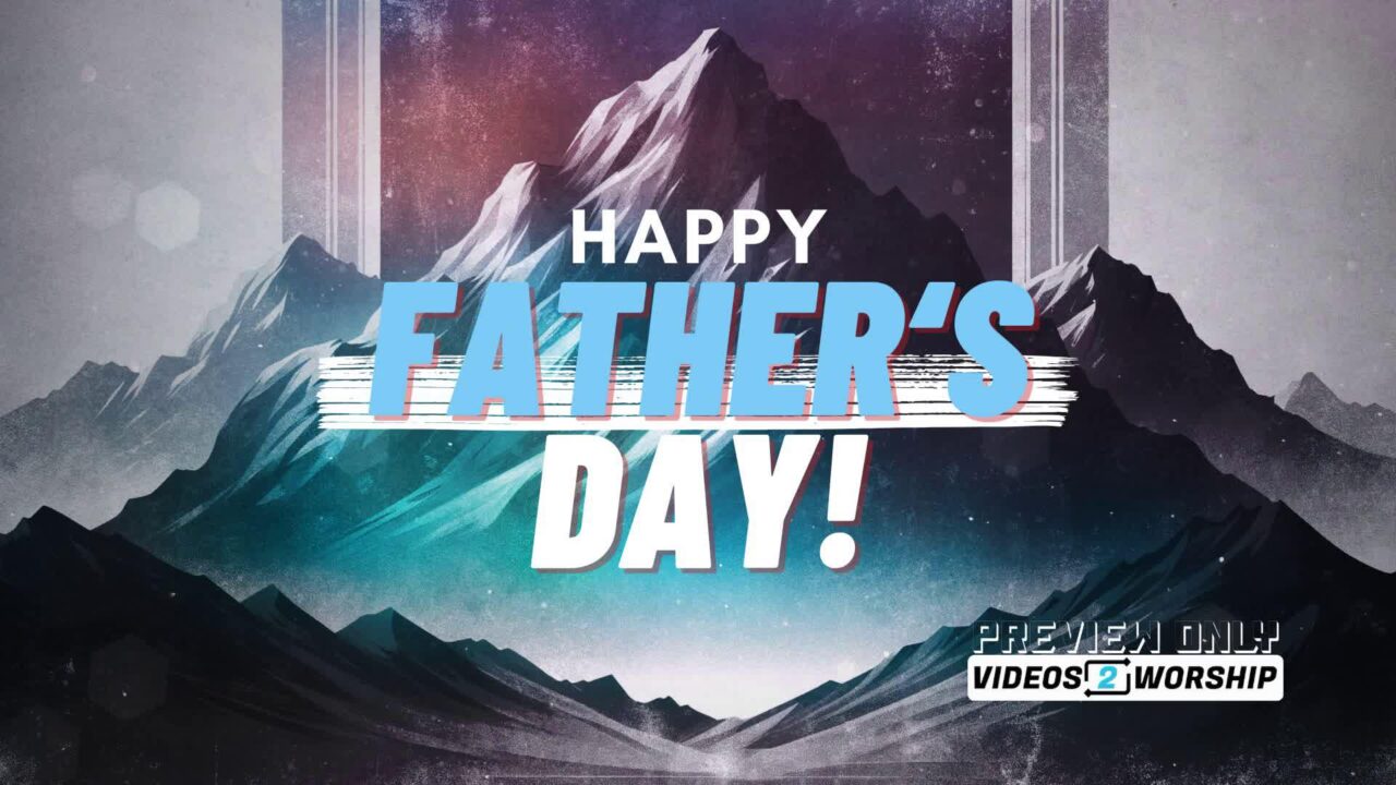 Happy Father's Day Textured Title Graphics