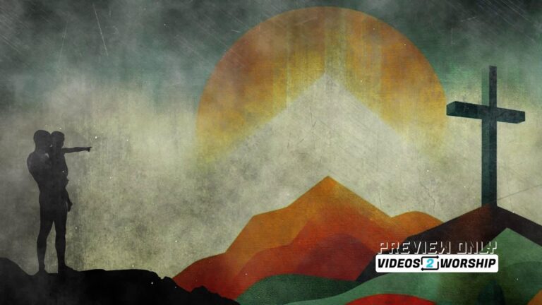 Read more about the article Father Holding Child Pointing To The Cross