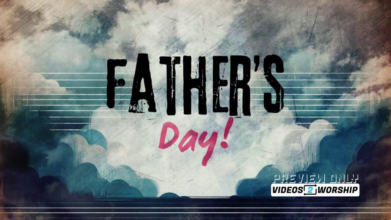 Father's Day Title Graphics Background Loop