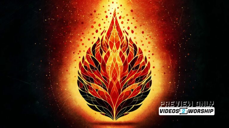 Read more about the article Painted Glass Flame Of Fire Pentecost Loop