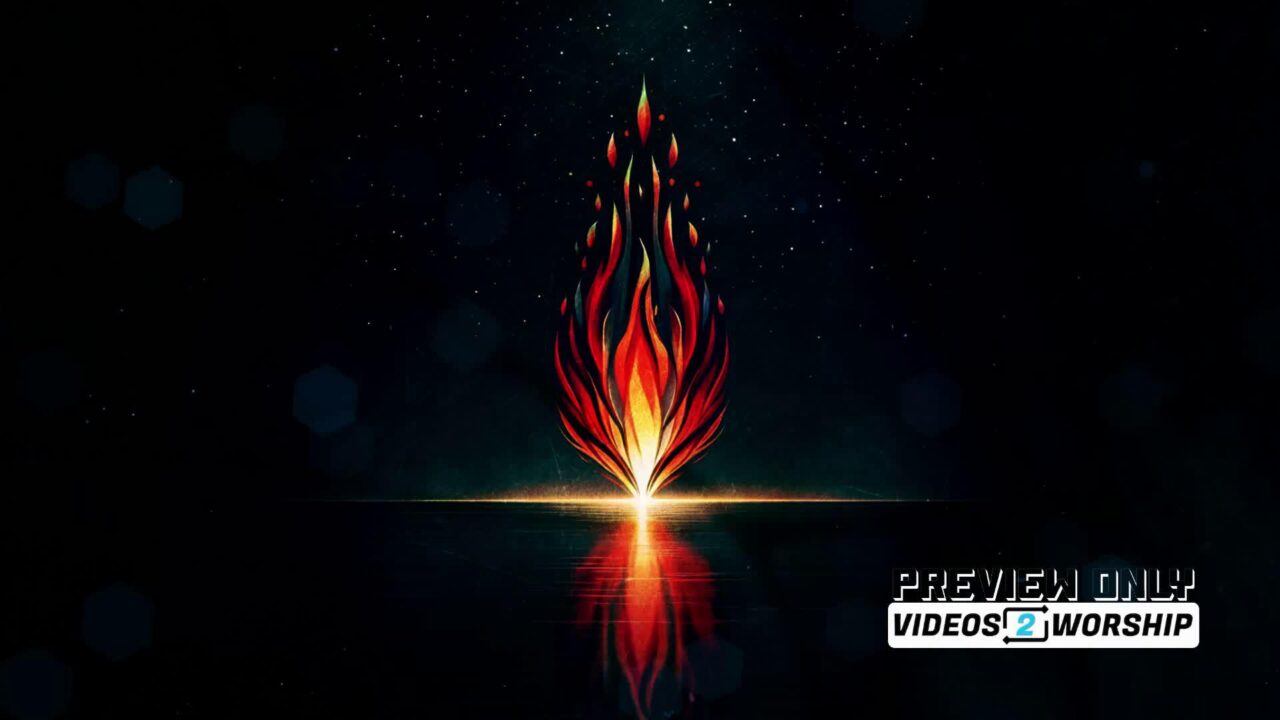 Holy Spirit Flame Church Worship Graphics
