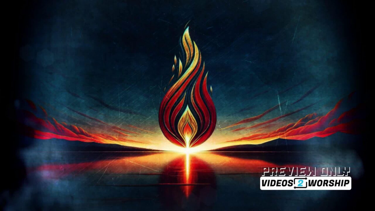 Holy Spirit Flame Motion Worship Loop