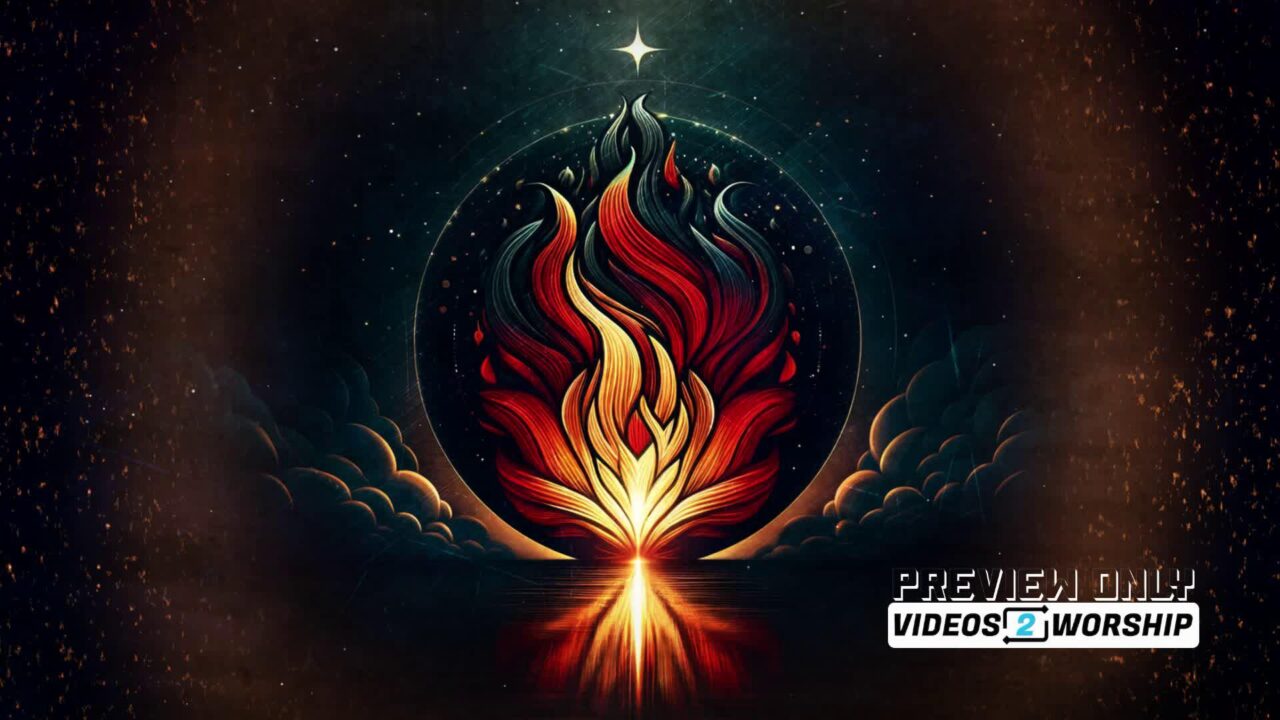 Holy Spirit Flame Of Fire Background Loop
