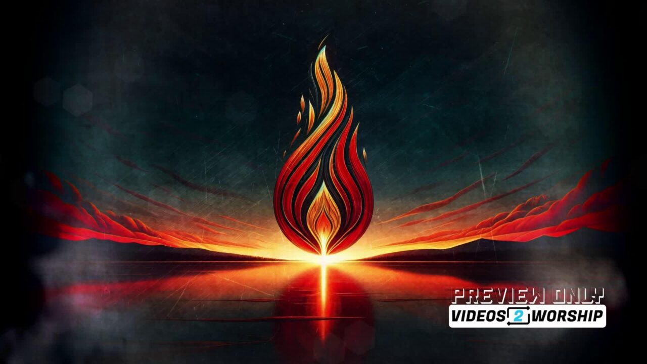 Pentecost Sunday Flame Motion Background