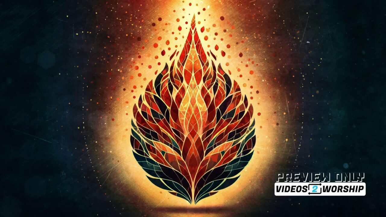 Flame Of Fire Pentecost Church Worship Loop