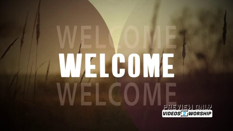 Read more about the article Welcome Text Over Nature Footage Loop