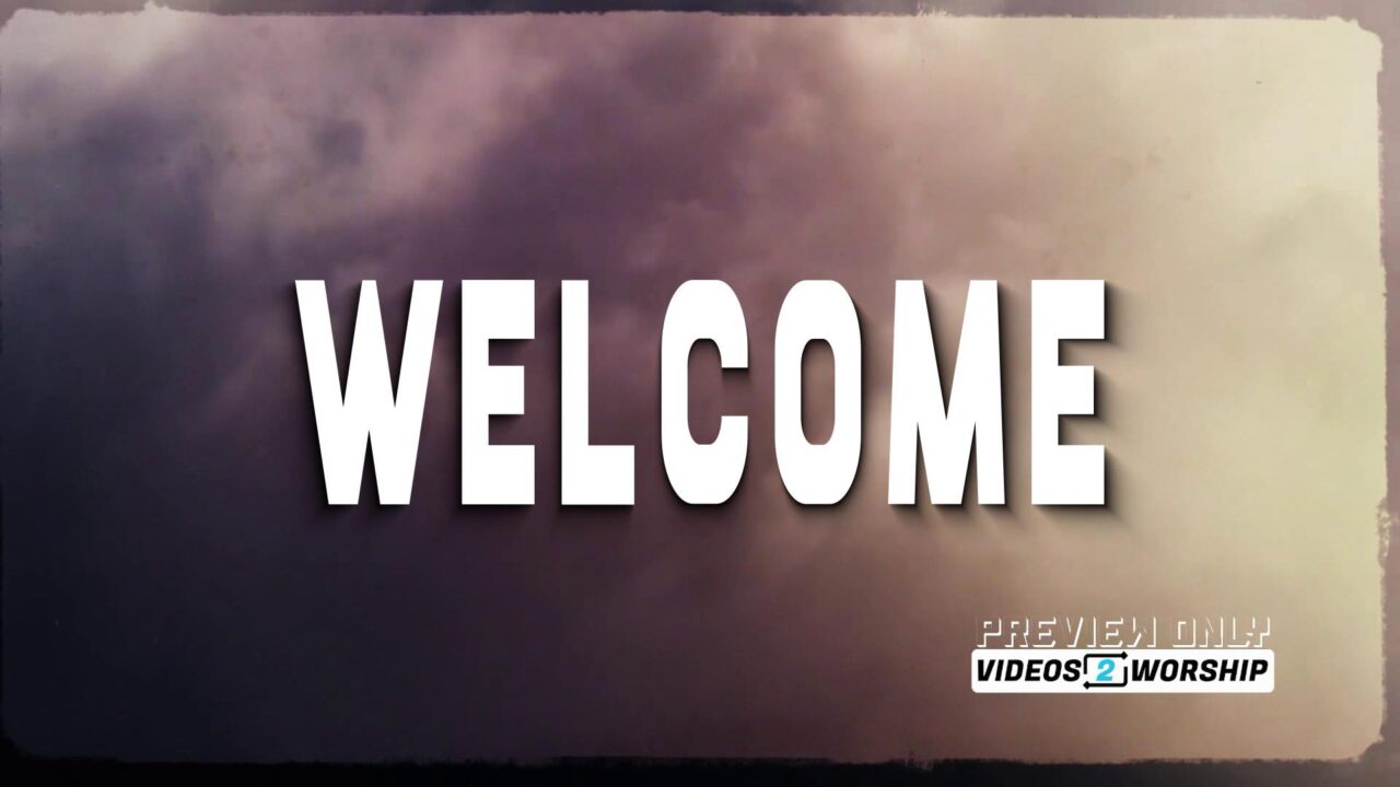 Free Vintage Clouds Welcome Title Motion