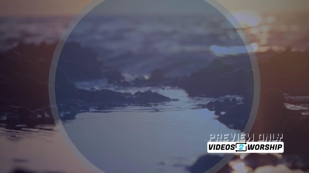 Seaside Calming Waters Church Motion Loop