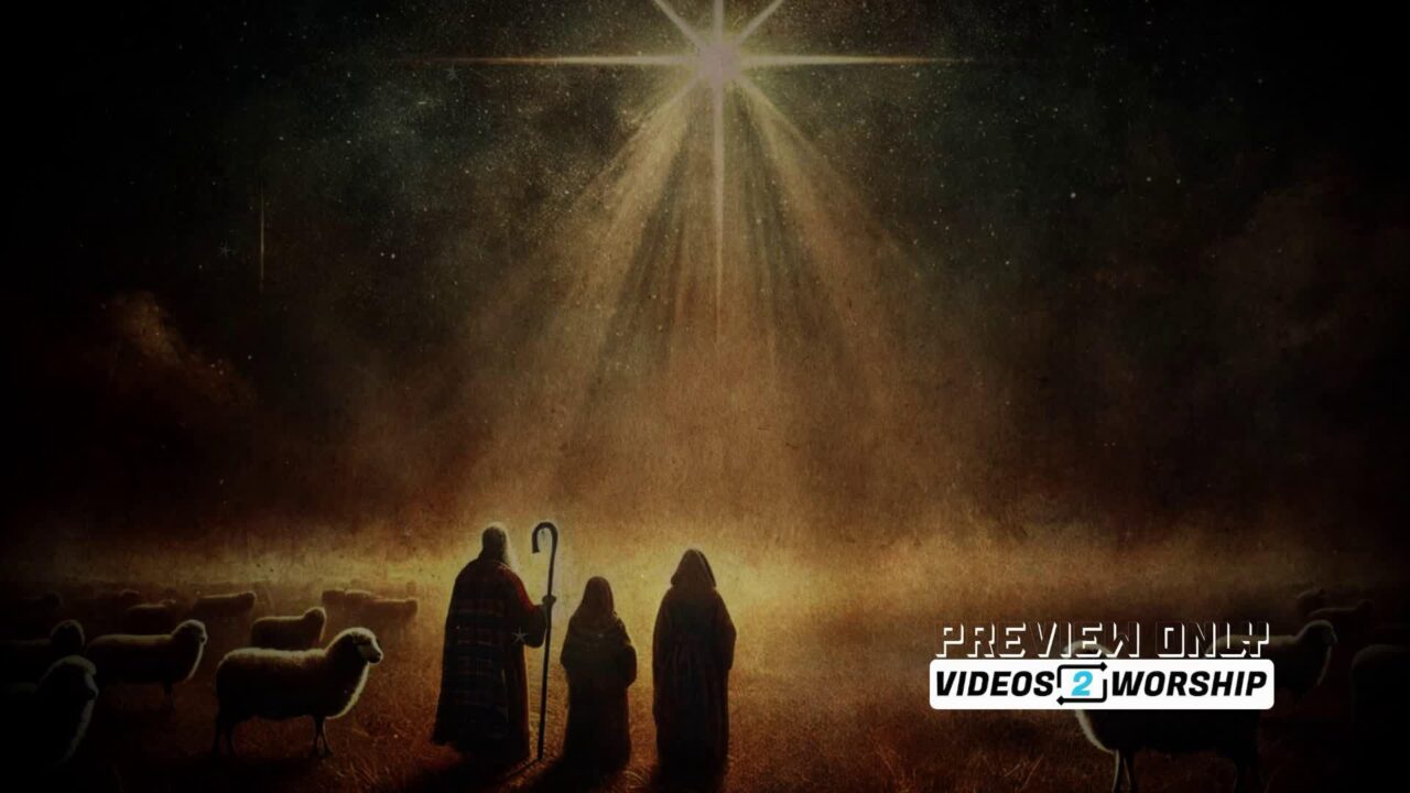 Shepherds In The Field By Night Nativity Motion