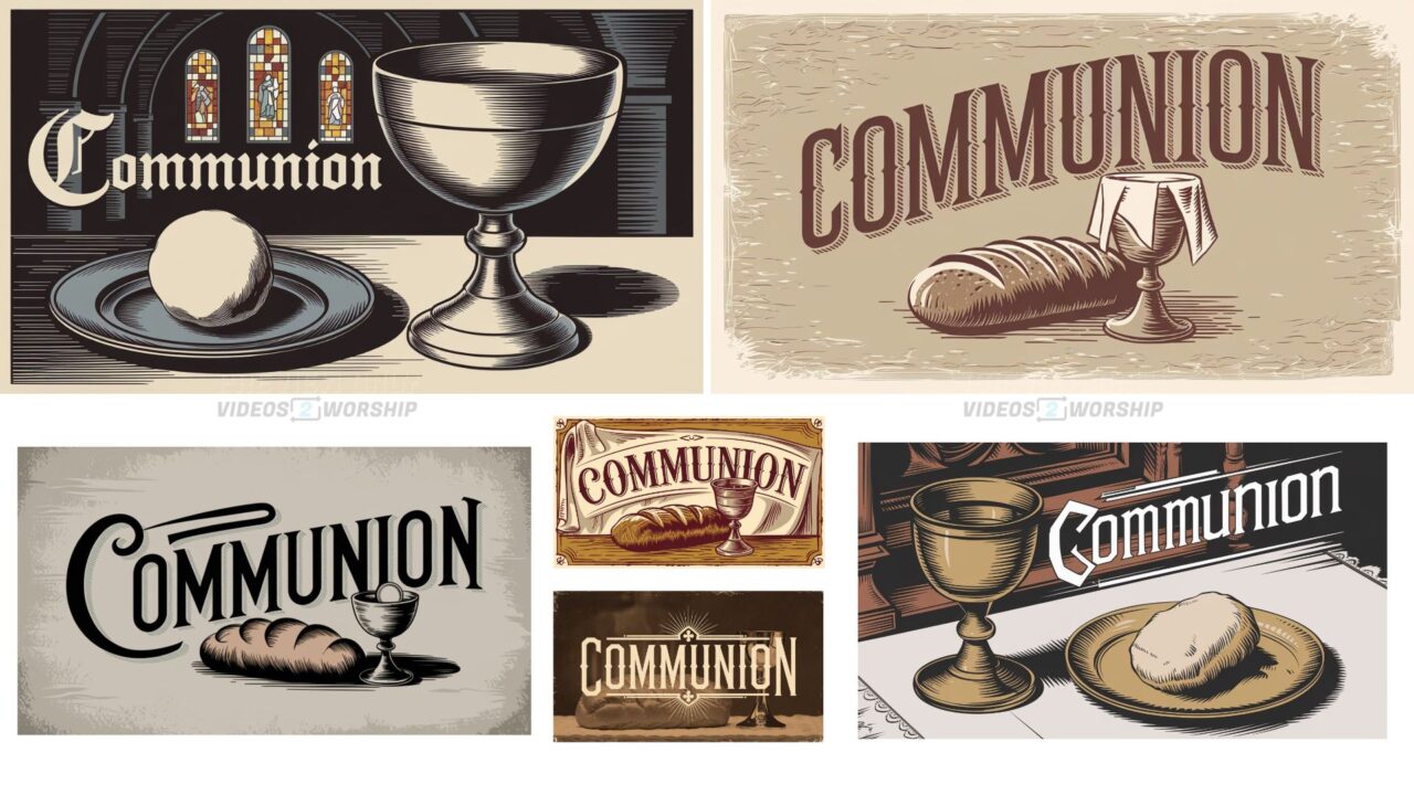 Six Communion Title Graphic Designs