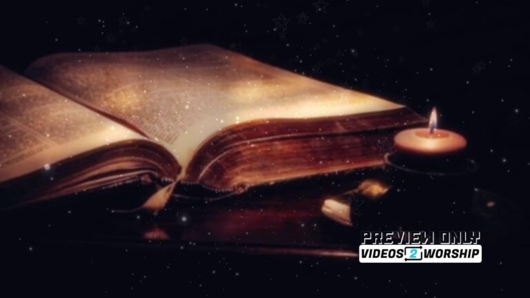 Read more about the article Holidays Motion Bible Candle And Snow Loop