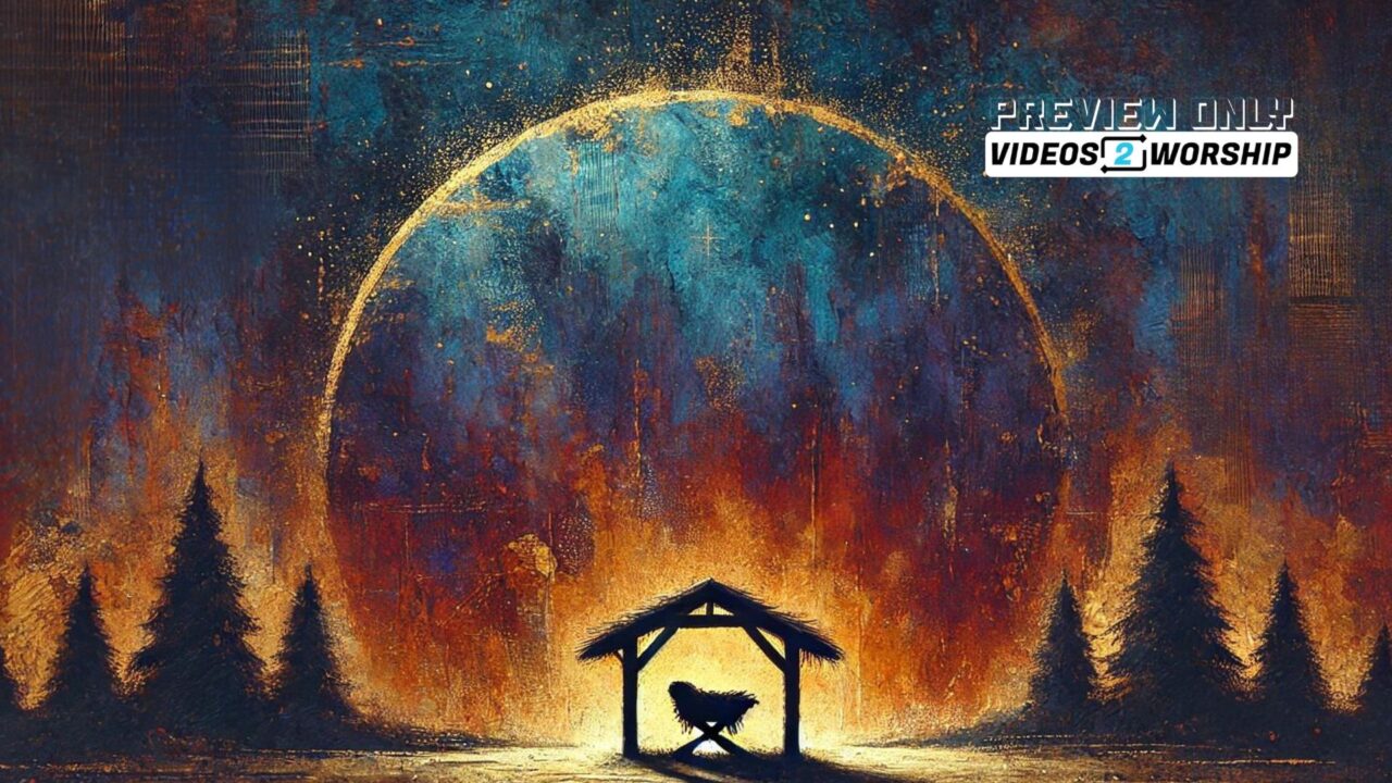 Christmas Advent Manger Image Background