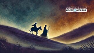 Read more about the article Mary And Joseph Traveling To Bethlehem Still Background