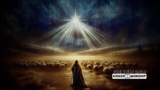 Read more about the article Shepherd And Sheep In Field Christmas Video Background