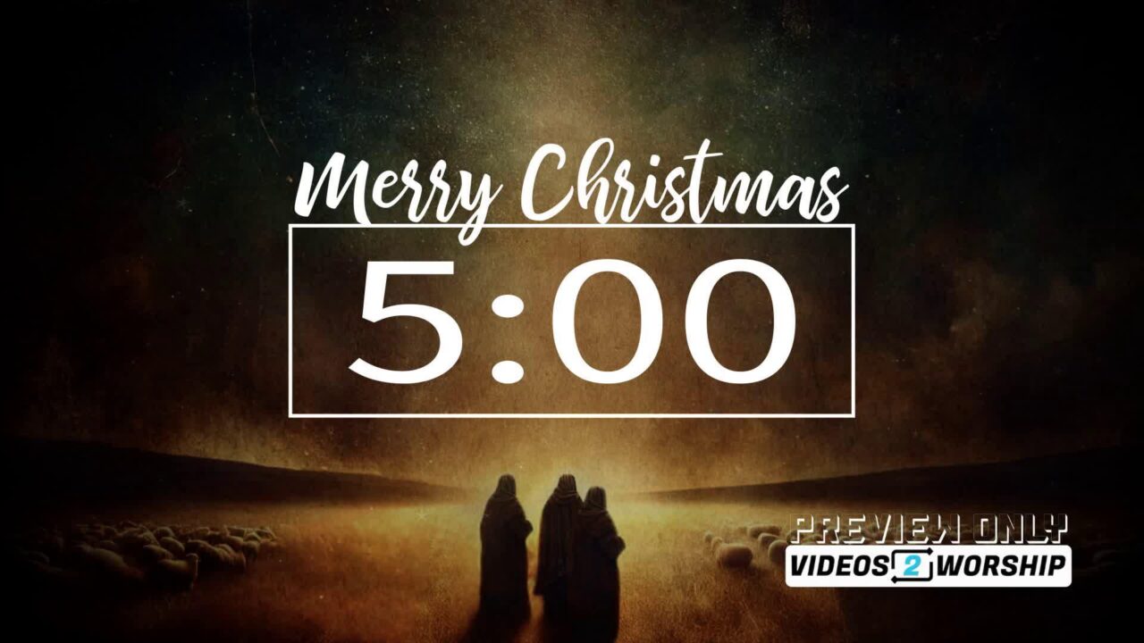 Merry Christmas Five Minutes Countdown
