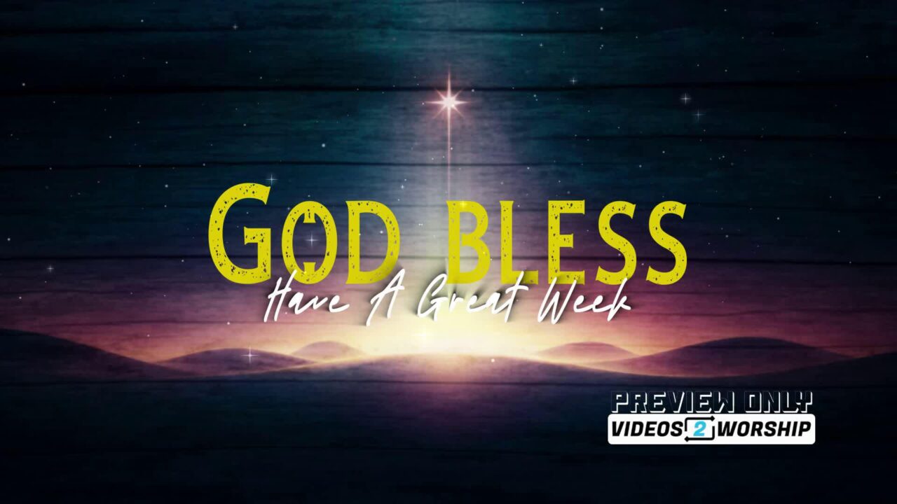 Star Of Wonder: God Bless Title Motion Loop