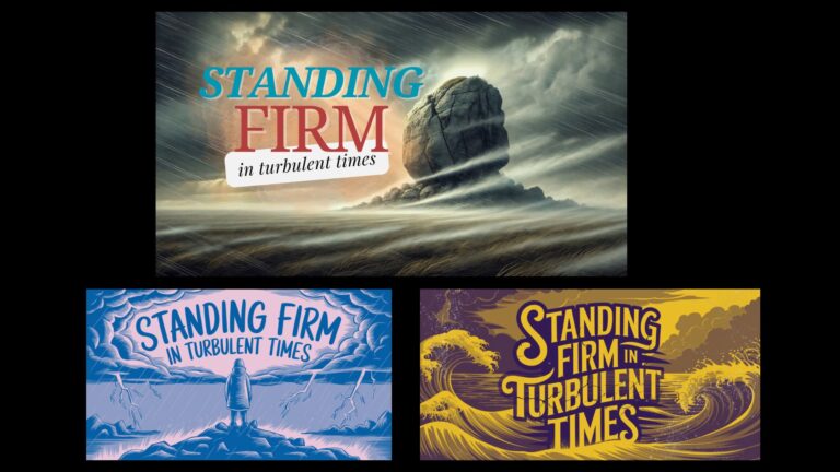 Read more about the article Free Standing Firm in Turbulent Times Sermon Graphics