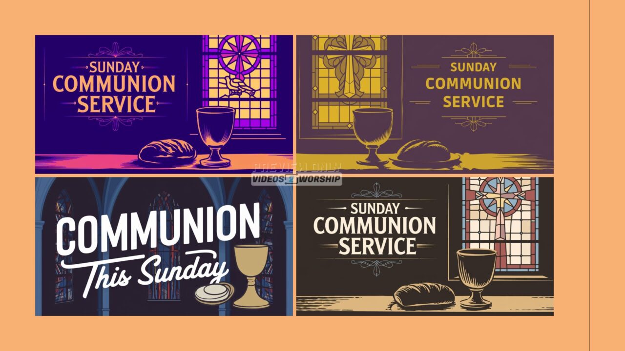 Sunday Communion Service Graphics