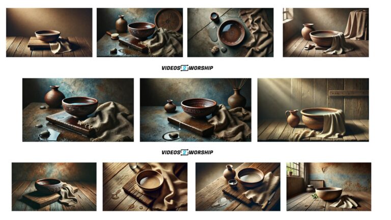 Read more about the article Foot Washing Basin Still Background Graphics: Jesus Is The Servant Leader