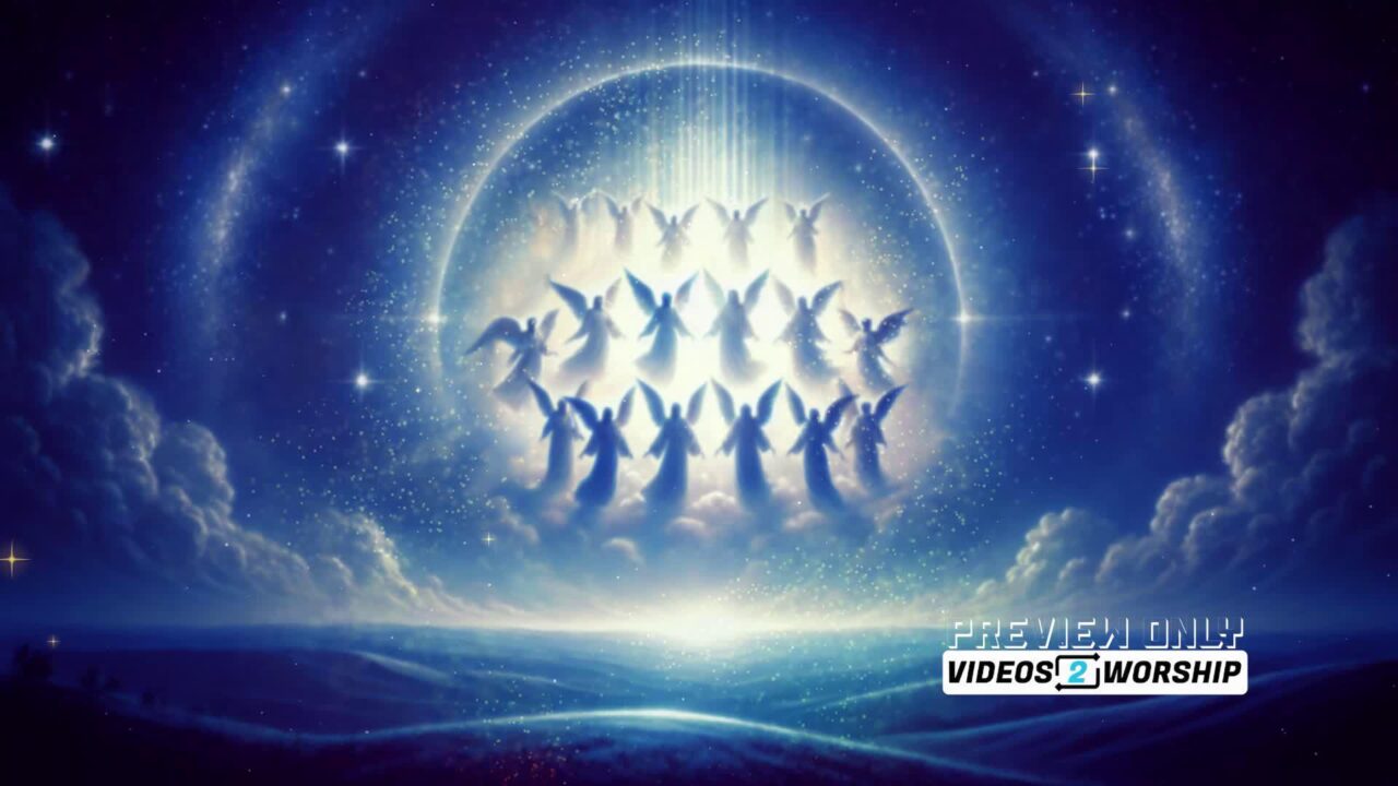 Christmas Choir Of Angels Motion Background