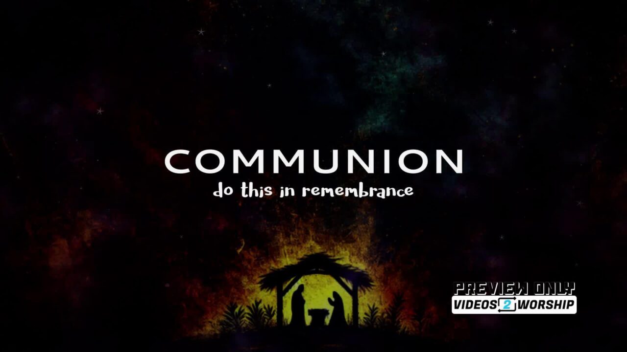 Vintage Christmas Communion Title Background