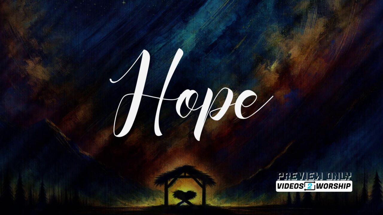 Vintage Christmas Hope Worship Background