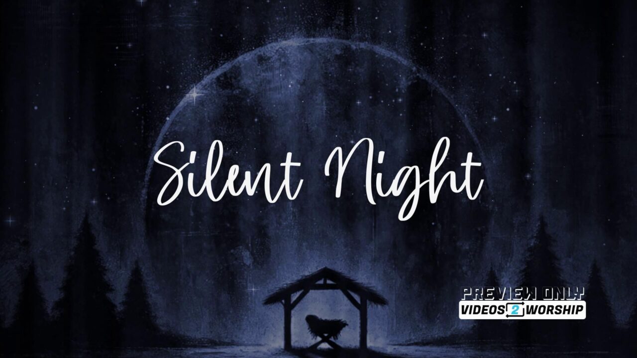 Vintage Silent Night Title Motion Background