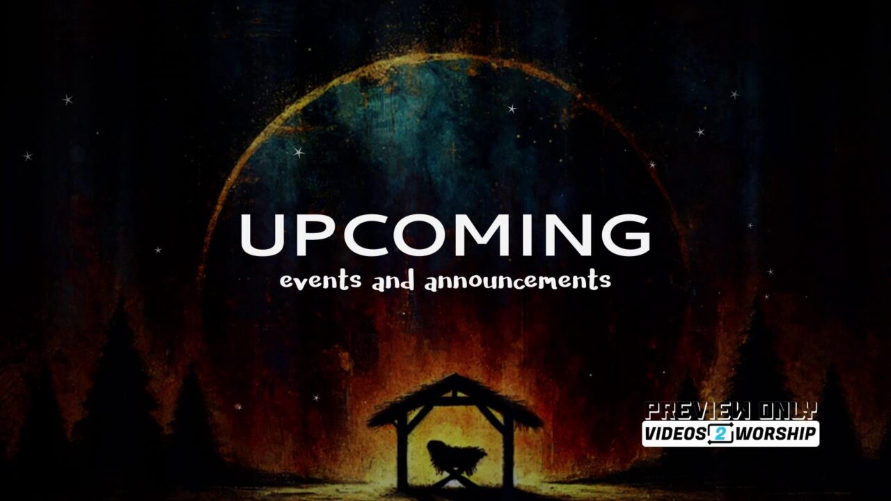 Vintage Christmas Upcoming Events Title Loop