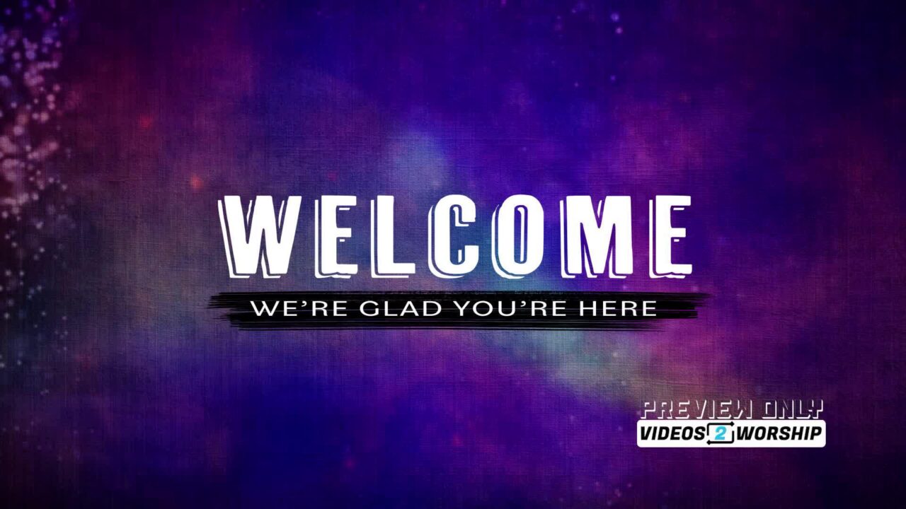 Welcome Title Motion Worship Graphics Loop