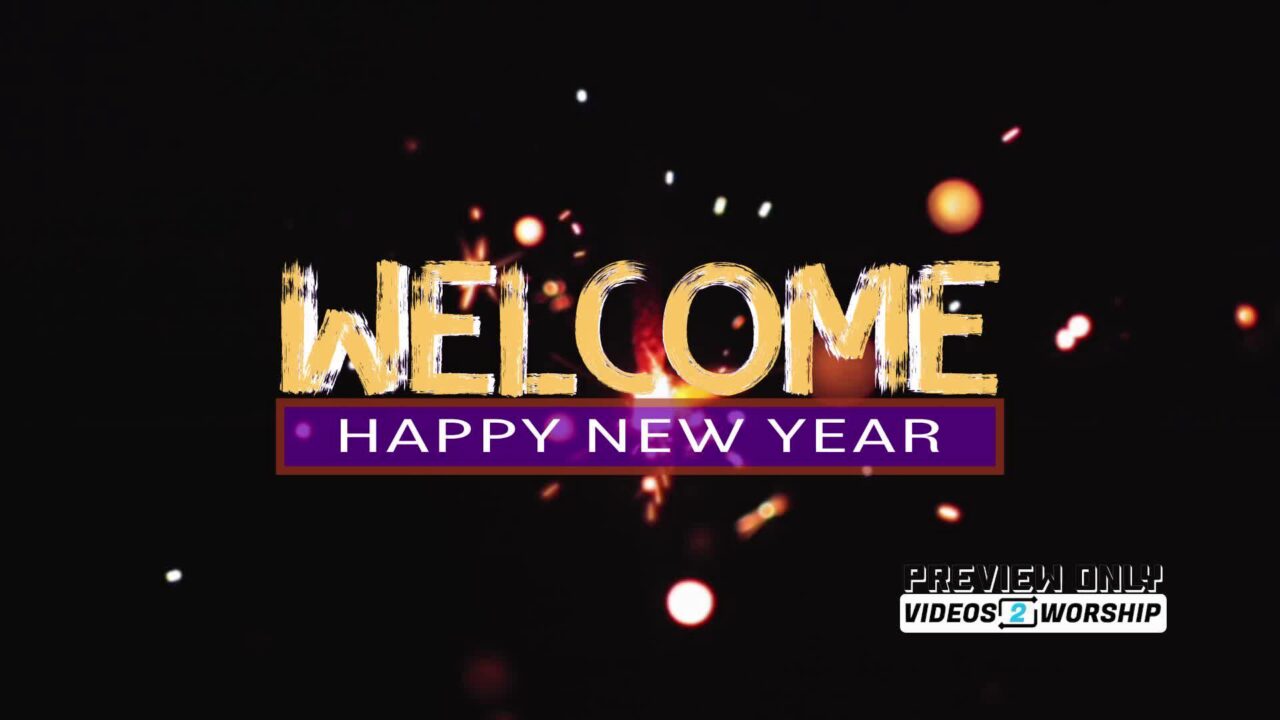 FREE Happy New Year Welcome Title Motion Loop