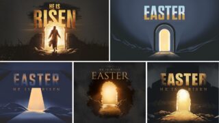 Read more about the article He Is Risen Easter Slides | Worship Backgrounds | 16:9 Still Graphics