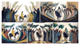 Read more about the article Palm Sunday Jesus Entry Backgrounds | Triumphal Entry Church Art | Christian Digital Illustrations for Worship & Sermons