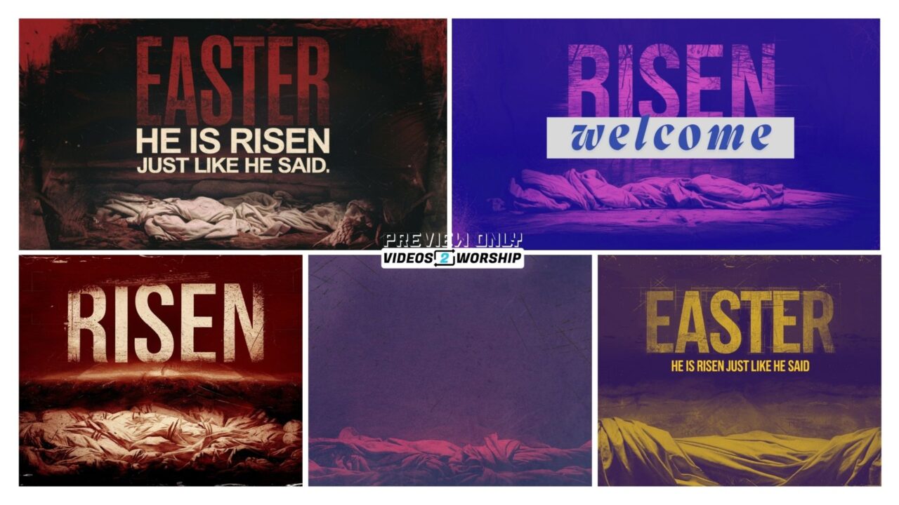 He Is Risen Like He Said Easter Worship Slide Set