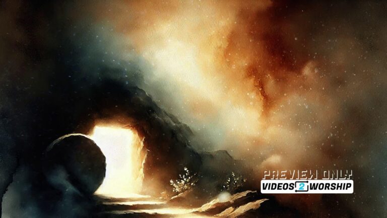 Read more about the article Glorious Resurrection Worship Motion Background Empty Tomb Easter Visual