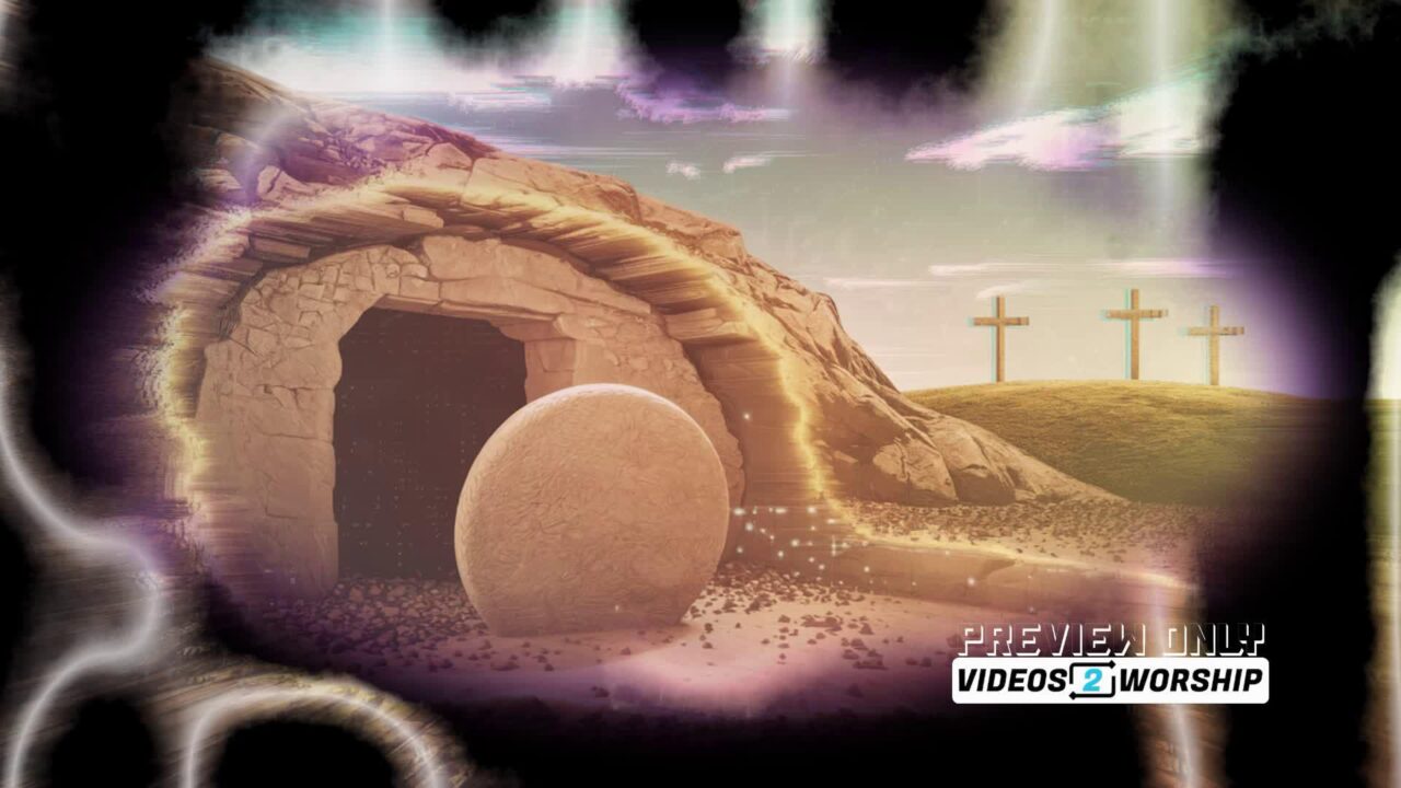 Glitch Style Empty Resurrection Tomb Motion