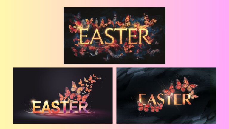Read more about the article Butterfly Resurrection Easter Slides | Worship Backgrounds for Church Media