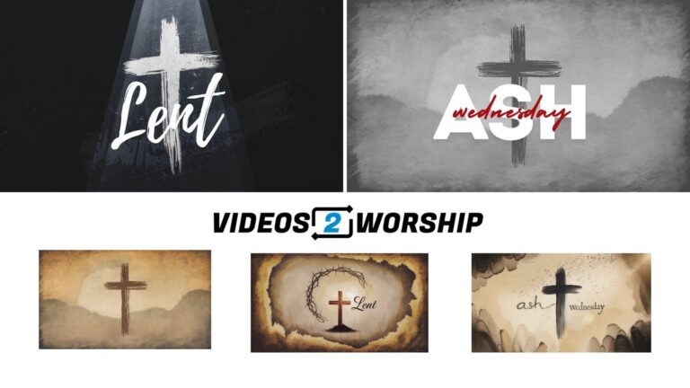 Read more about the article Lent & Ash Wednesday Still Slide Set | Christian Worship Backgrounds