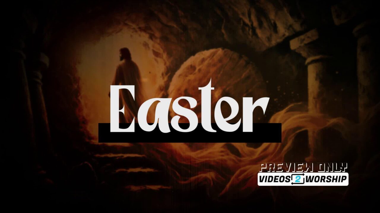 Easter Jesus Leaving Tomb Motion Graphics