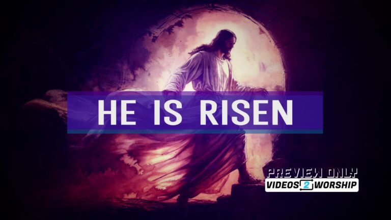 Read more about the article He Is Risen Jesus Exits the Tomb Motion Worship Loop Background