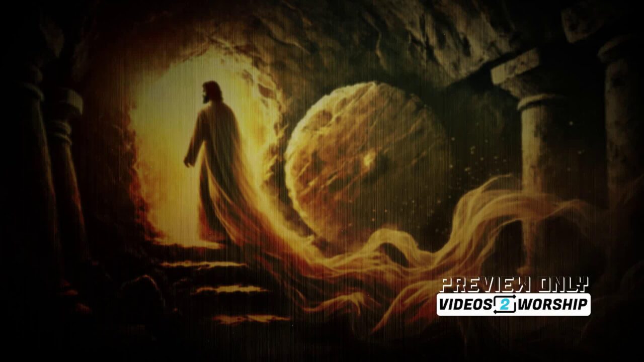 Easter Resurrection Jesus Walks From The Tomb