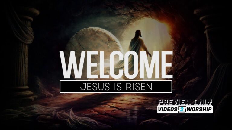 Read more about the article Welcome Easter Church Video Loop | Risen Savior Tomb Background for Worship
