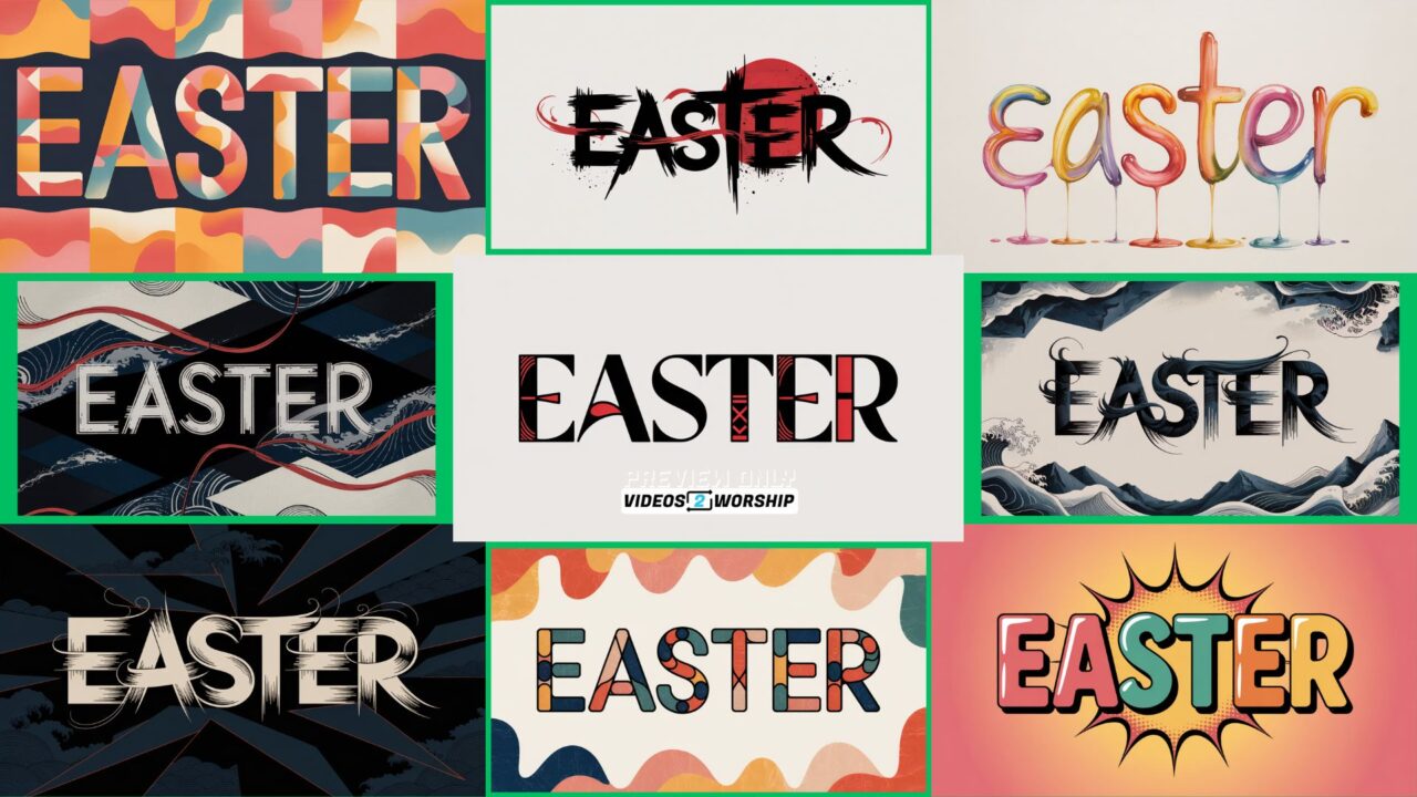 Easter Title Graphics Bundle Still Backgrounds