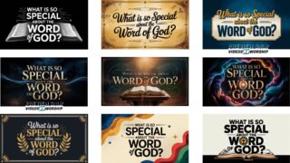 Read more about the article What Is So Special About the Word of God | FREE Graphics | Free Christian Sermon Series Backgrounds