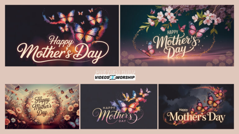 Read more about the article Mother’s Day Backgrounds | Christian Church Slides | Butterfly Floral Mother’s Day Graphics