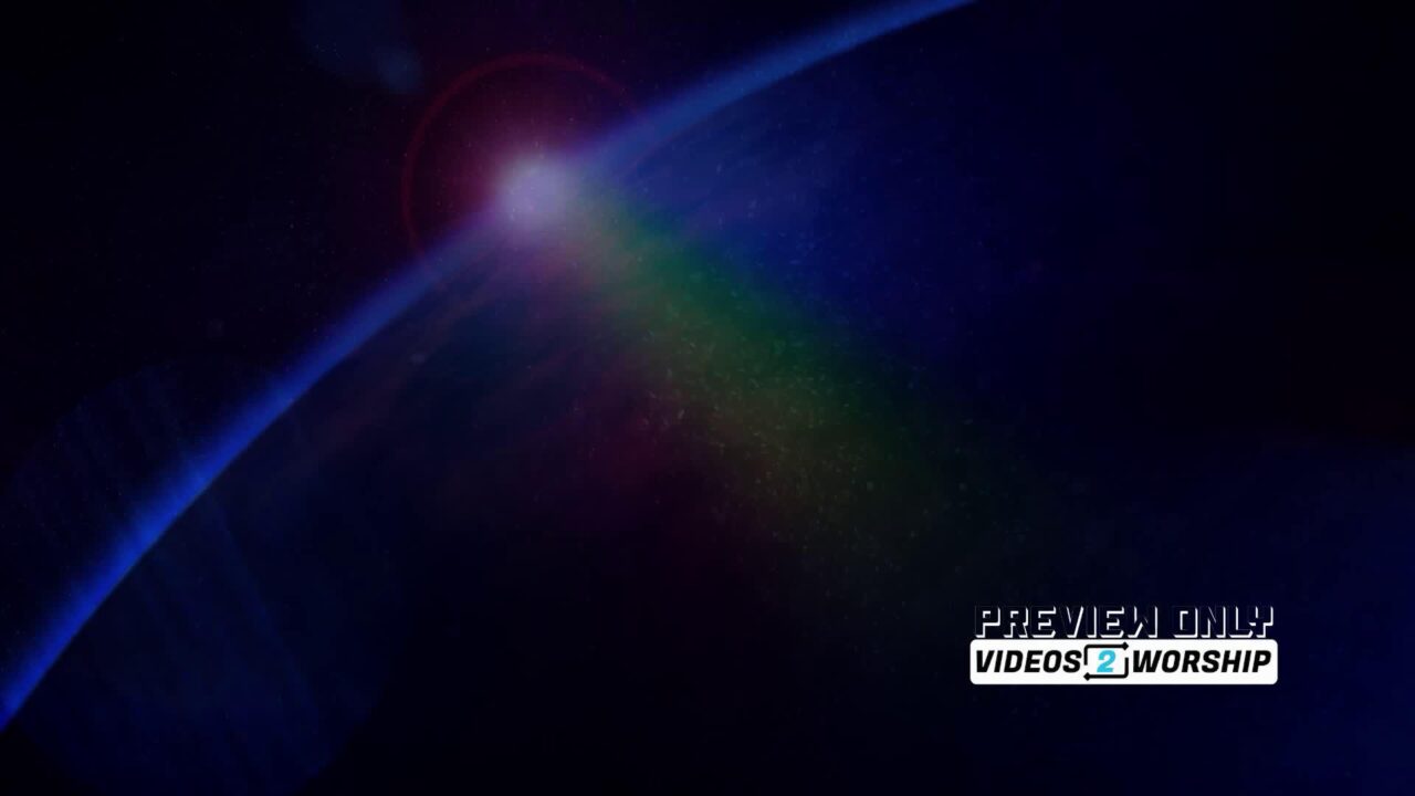 Sunrise Over Earth Worship Motion Background