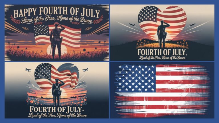 Read more about the article Fourth of July “Land of the Free, Home of the Brave” Background Slides – Patriotic Event Bundle