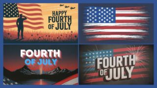 Read more about the article Patriotic Fourth of July Title Graphics – Still Background Slides for Independence Day