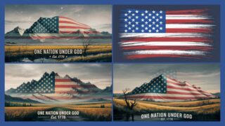 Read more about the article One Nation Under God 4th of July Patriotic Slides – Inspirational Backgrounds Bundle